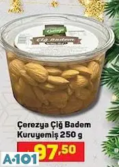 ÇEREZYA ÇİĞ BADEM KURUYEMİŞ 250G ÇEREZYA ÇİĞ BADEM KURUYEMİŞ 250G